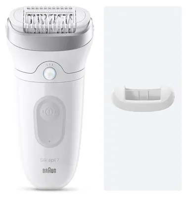 Image de Epilateur rechargeable blanc - Braun - SILKEPIL7011 -