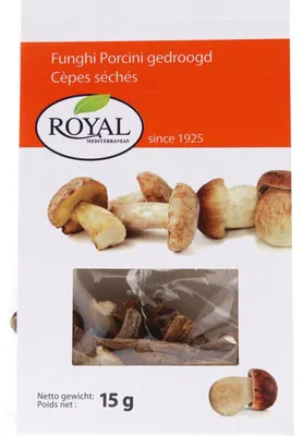 Immagine prodotto di Royal Funghi Gedroogd Eekhoorntjesbrood 15g - Funghi porcini premium, aroma intenso