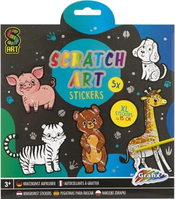 Produktbild von MOXY Bunte &Schokoladenschachtel-Aufkleber 5 Stk