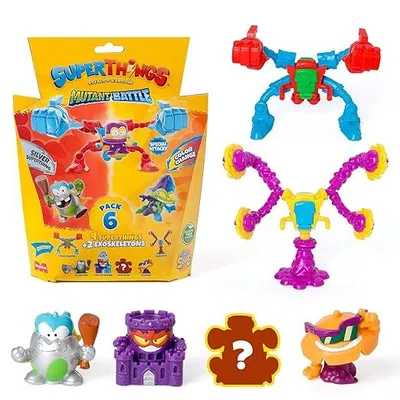 Produktbild von Superthings Serie Mutant Battle Spielfiguren-Set Exoskeleton 6 Stück 5/6