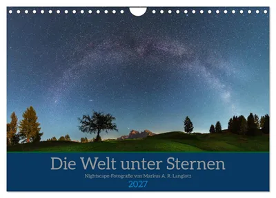 Produktbild von Welt unter Sternen (Wandkalender 2027 DIN A4 quer), CALVENDO Monatskalender
