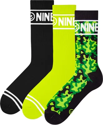 Produktbild von 3x NINETIES Damen und Herren Socken Sportsocken Tennissocken 36-40, Besatzung Militärwald