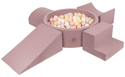Produktbild von Bällebad Ballbecken Spielbecken - 200 Bälle - Ø 7 cm - Pastellbeige