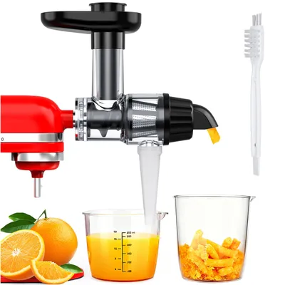 Produktbild von Entsafter Aufsatz für KitchenAid Standmixer – Slow Juicer Kaltentsafter & Sieb