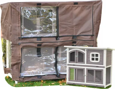 Produktbild von Schutzhülle für Hasenstall Murmel – wetterfest & passgenau – für Modell 30893 – 115 × 52 × 104 cm