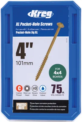 Produktbild von Kreg XL Pocket-Hole Schrauben 102 mm - 75Stk.