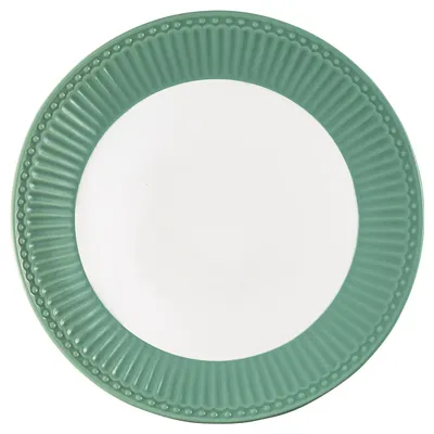 Produktbild von Greengate Teller ALICE Grün 23 cm Kuchenteller Everyday Geschirr DUSTY GREEN