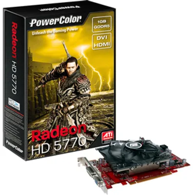 Produktbild von PowerColor AX5770 1GBD5-H, 2560 x 1600 Pixel, 850 MHz, 1 GB, GDDR5, 128 Bit, PCI Express 2.1