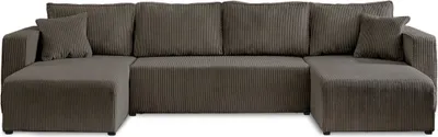Produktbild von Best Mobilier Topaze, Grau, 7 Sitz(e), Topaze, Samt, Holz, Kunststoff