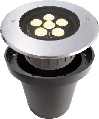 Image de Deko-Light 730289 Luminaire encastré dans le sol, argenté