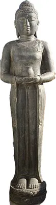Produktbild von Buddha mit Krug groß 190 H aus Steinguss perfekt für den Garten die Terrasse oder den Vorgarten ist Frostfest Witterungsbeständig und Neu 190cm H, AP-STB-190-af