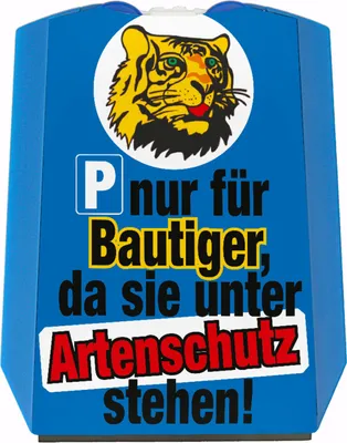 Produktbild von Bautiger Parkscheibe für Bauarbeiter und Handwerker in blau