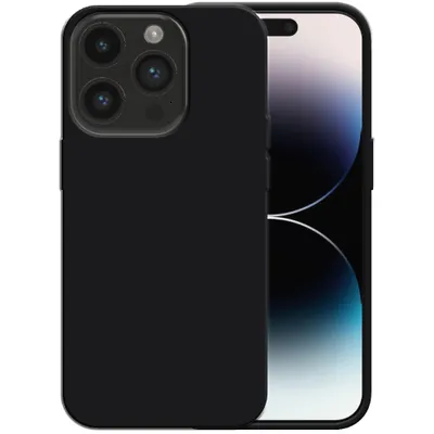 Produktbild von Smartphonica Silikonhülle für iPhone 14 Pro Hülle mit weicher Innenseite - Schwarz