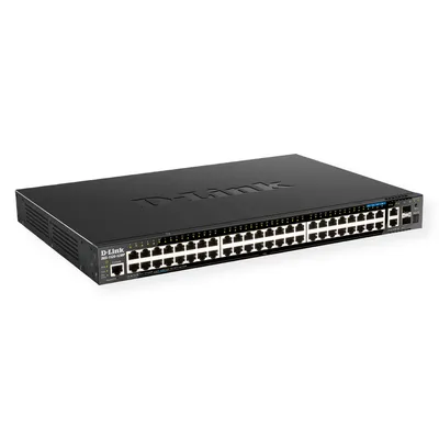 Obrázek produktu pro D-Link DGS-1520-52MP/E Switch 440mm D-Link DGS-1520-52MP 2*SFP+/ 2*XGE/44*GE PoE retail