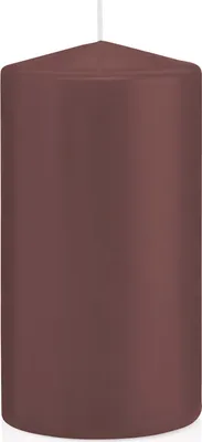 Produktbild von Stumpenkerzen in RAL-Qualität Taupe Ø 78 x 150 mm, 8 Stück