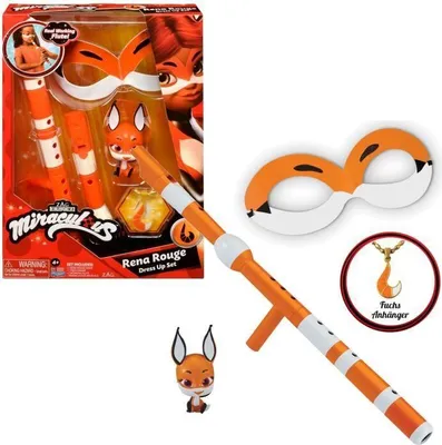 Immagine prodotto di Set di trasformazione Miraculous Rena Rouge, Bandai, inclusa mini figura Kwami, dai 4 anni in su