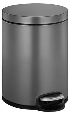 Productafbeelding van EKO Vuilnisemmer 5 liter, platinum – Vuilnisemmer met zachte sluiting
