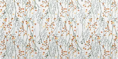 Produktbild von Herbstblumenzweige– Schreibtischunterlage – Schreibtisch Tischunterlage – 120x60 cm – Unterlage Groß Schreibtischmatte