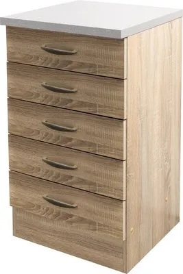 Obrázok produktu pre Kuchynská skrinka dolná sošuplíkmi Flex Well Oslo šírka 50 cm sonoma dub