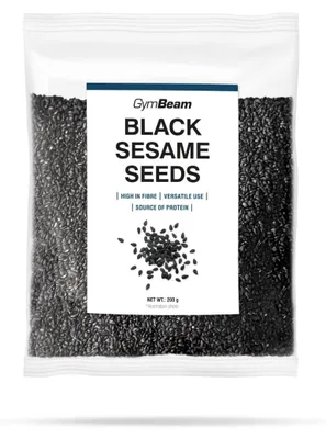 Produktbild von GymBeam - Schwarze Sesamsamen, 200 g