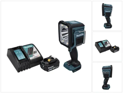 Image de Makita DML 812 RF1 Lampe torche à LED 18 V 1250 lm + 1x batterie 3,0 Ah + chargeur