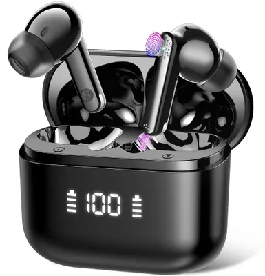 Produktbild von KI Übersetzer Kopfhörer mit Audio und Videoanrufe 3-in-1 Bluetooth Kopfhörer mit 164 Sprachen Echtzeit übersetzer Ohrhörer mit 7 Modi 48Std Schwarz