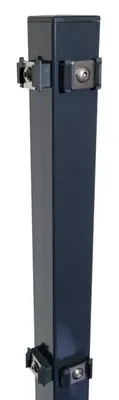 Produktbild von Stahl Eckpfosten 60 x 60 mm für Zaunhöhe inkl. Halter