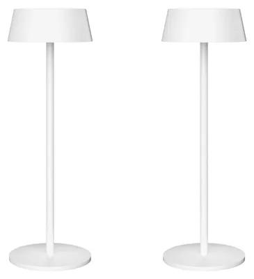 Produktbild von Dimmbares LED Schreibtischlicht - 2 Stück wiederaufladbare Tischlampen für drinnen und draußen