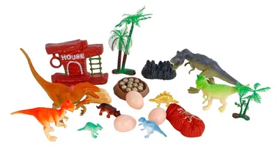 Image de DinoWorld Dinosaurus Speelset, 19dlg.