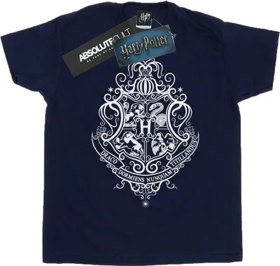 Produktbild von Harry Potter - "Hogwarts Draco Dormiens" T-Shirt für Damen BI26628 (S) (Marineblau)