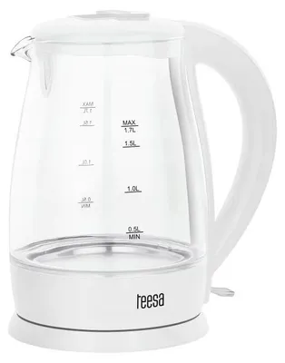 Zdjęcie produktu dla Elektryczny czajnik bezprzewodowy, pojemność 1,7 L, kolor biały, Teesa