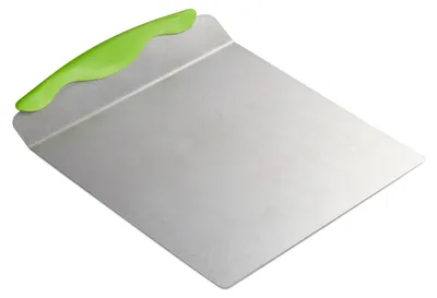 Zdjęcie produktu dla Relaxdays Łopatka do tortów ze stali nierdzewnej, łopatka do ciast, kwadratowa, rozmiar XL, z uchwytem, szer. x gł.: ok. 20 x 24 cm, srebrna