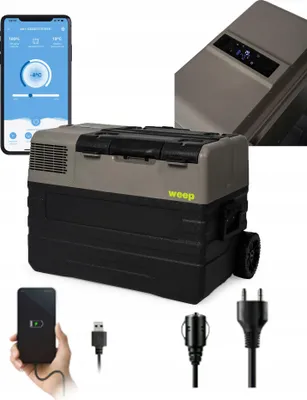 Produktbild von WEEP NX42 Kompressor Gefrierschrank | Tourist Car Refrigerator | Kompressor-Kühlbox | mit APP | ca. 20 °C bis –20 °C|  43.5L | LED Display | Kühlen, Gefrieren | USB