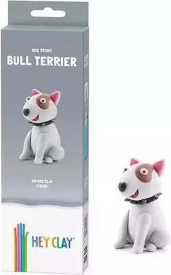 Obrázok produktu pre Hey Clay Pies Bull Terier - Kreatywna Masa Plastyczna dla Dzieci