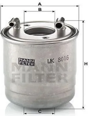 Obrázok produktu pre Palivový filter MANN-FILTER WK 8016 x