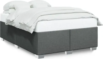 Obrázek produktu pro vidaXL Rám postele bez matrace tmavě šedý 160x200 cm látka