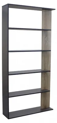 Immagine prodotto di Libreria Alisha 90x23,5x180 h cm in Truciolare bilaminato Antracite