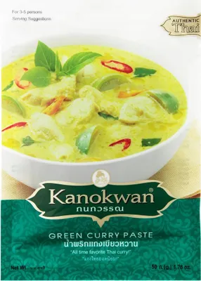Zdjęcie produktu dla Kanokwan pasta curry zielona 50g
