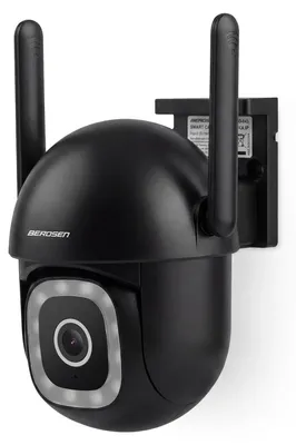 Obrázek produktu pro Berdsen BD-943 Venkovní otočná IP Wi-Fi kamera 5MP, AI detekce, noční vidění, IP65, černá