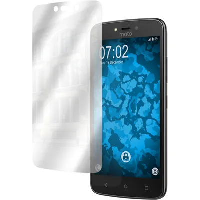 Produktbild von 2er-Pack PhoneNatic Displayschutzfolien verspiegelt kompatibel mit Lenovo Moto C