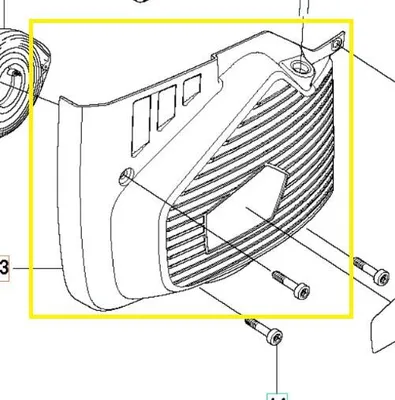 Image de K 970 husqvarna protection du démarreur de la tondeuse 505349402