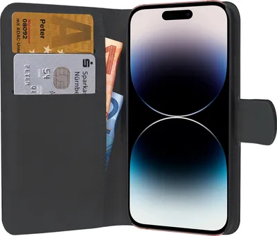 Produktbild von PEDEA 50160960, Folio, Apple, iPhone 14 Pro Max, 17 cm (6.7"), Schwarz