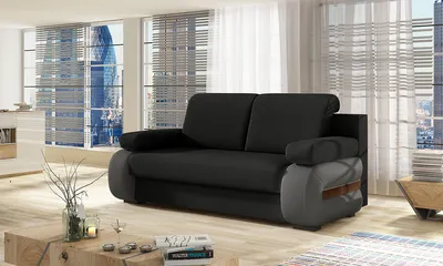 Obrázok produktu pre nabbi Rozkladacia pohovka Limia - čierna / sivá