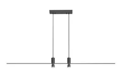 Obrázok produktu pre LED Solution Čierne závesné LED svietidlo dizajnové 80cm 19W 10060