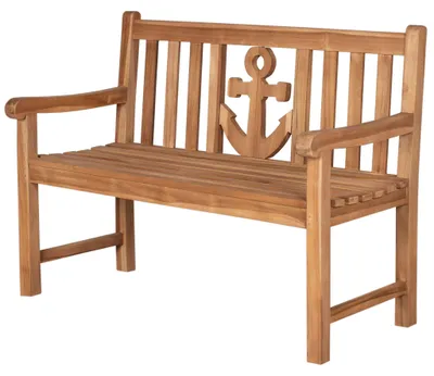 Produktbild von Teakholz Garten-/Balkonsitzbank - bene living - Anker 120 cm