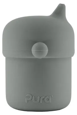 Productafbeelding van Pura My-My Silicone Sippy Cup Grij (1 stuk)