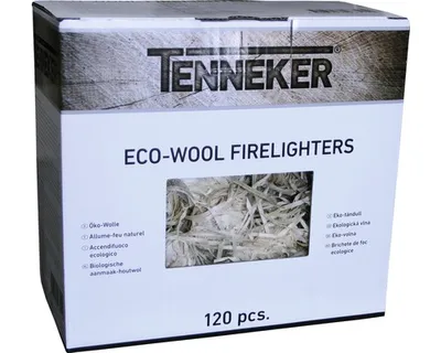 Obrázek produktu pro Podpalovač z dřevité vlny ekologický Tenneker® 120 ks