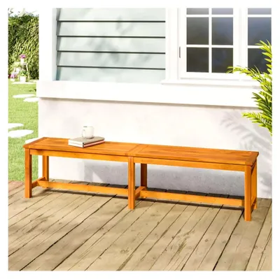 Produktbild von Gartenbank aus massivem Akazienholz 180x35x45cm