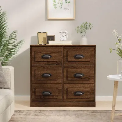 Obrázek produktu pro vidaXL Příborník hnědý dubový vzhled 70x35,5x67,5 cm výrobek ze dřeva