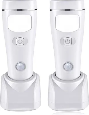 Immagine prodotto di Lampada LED con sensore di movimento e batteria ricaricabile, luce di emergenza, confezione da 2 pezzi